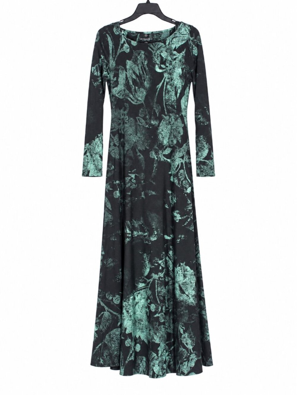 SOFT SURROUNDINGS Whimsigoth Forest Botanical Print Jersey Maxi Dress Size S